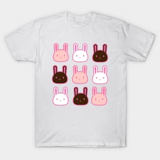 Strawberry, vanilla and chocolate bunny T-Shirt